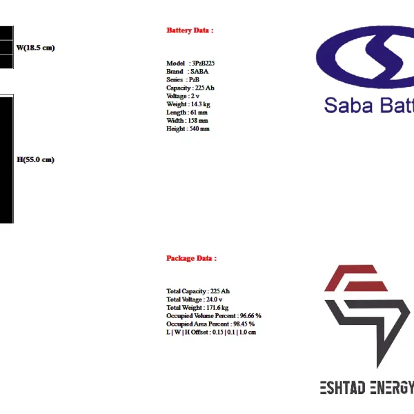 باتری لیفتراک برقی 5pzb375